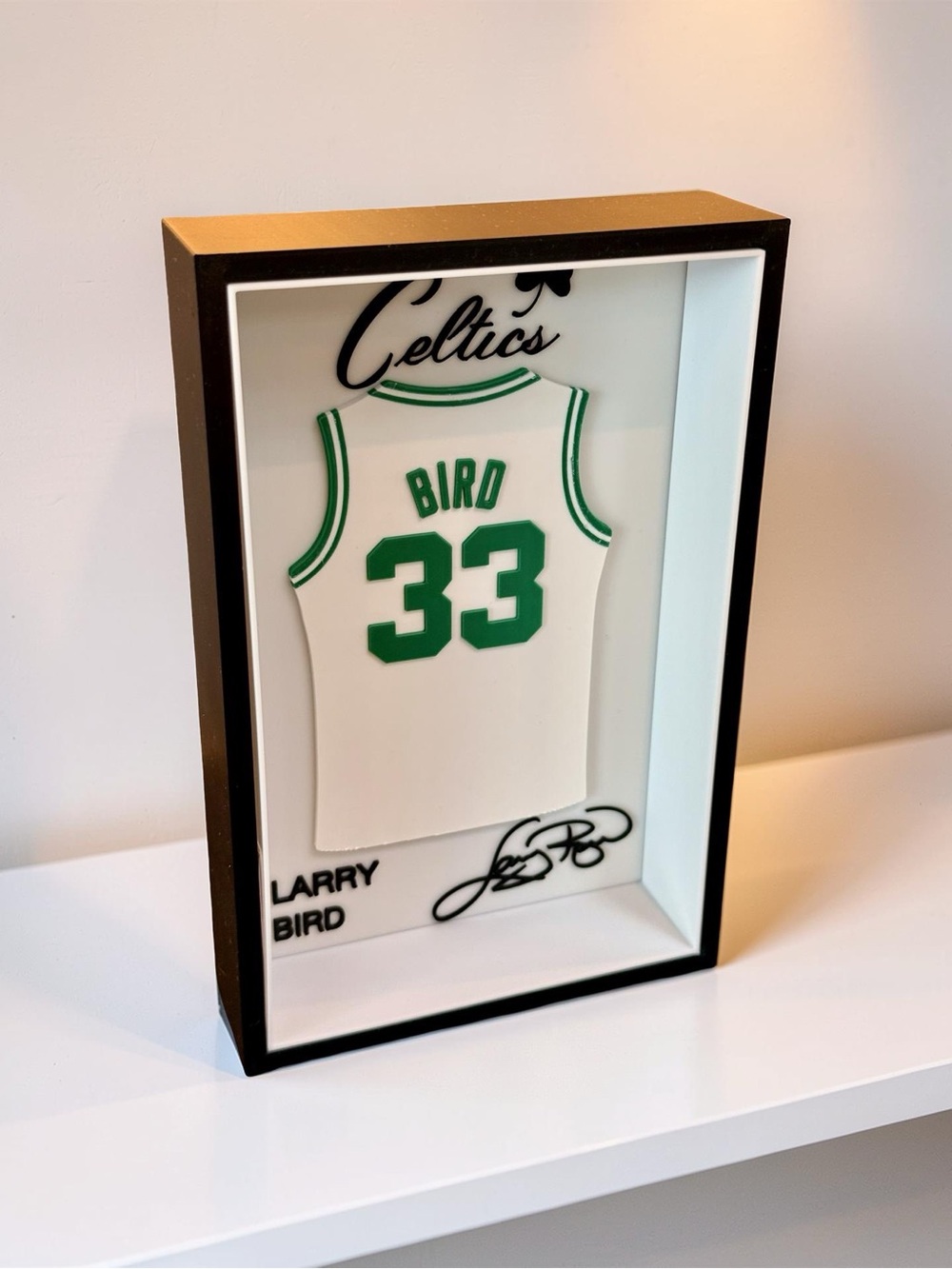 Larry Bird Jersey Display Box | Celtics Fan Gift | Basketball Wall Art - Picture 2 of 2